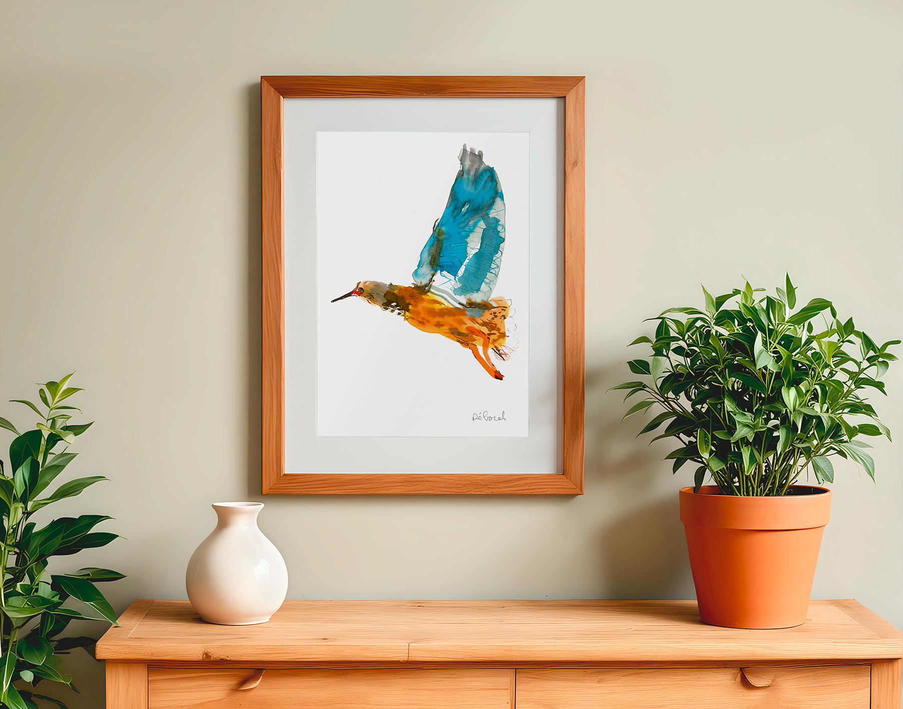 "L'oiseau bleu" impression format A3 – Image 2