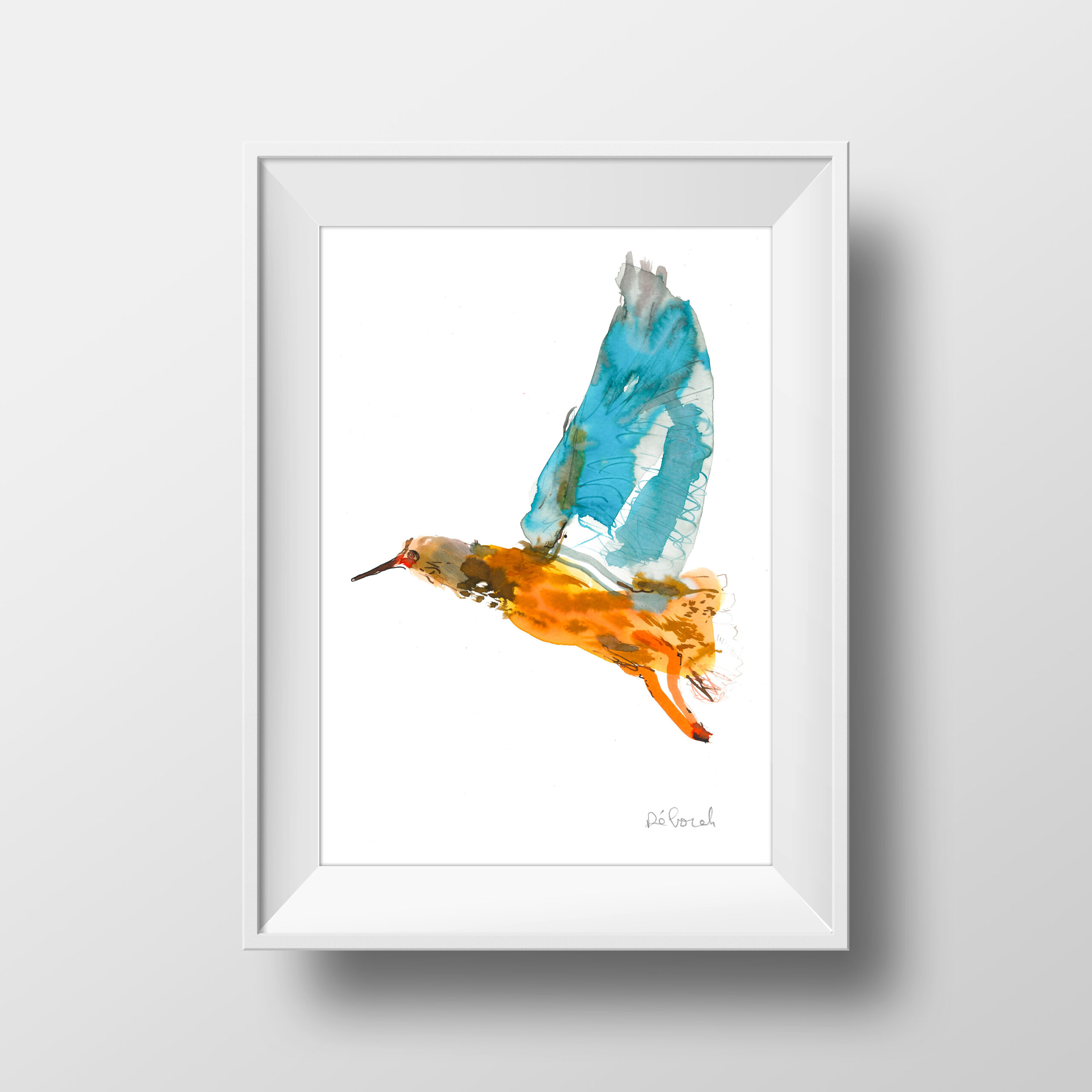 "L'oiseau bleu" impression format A3