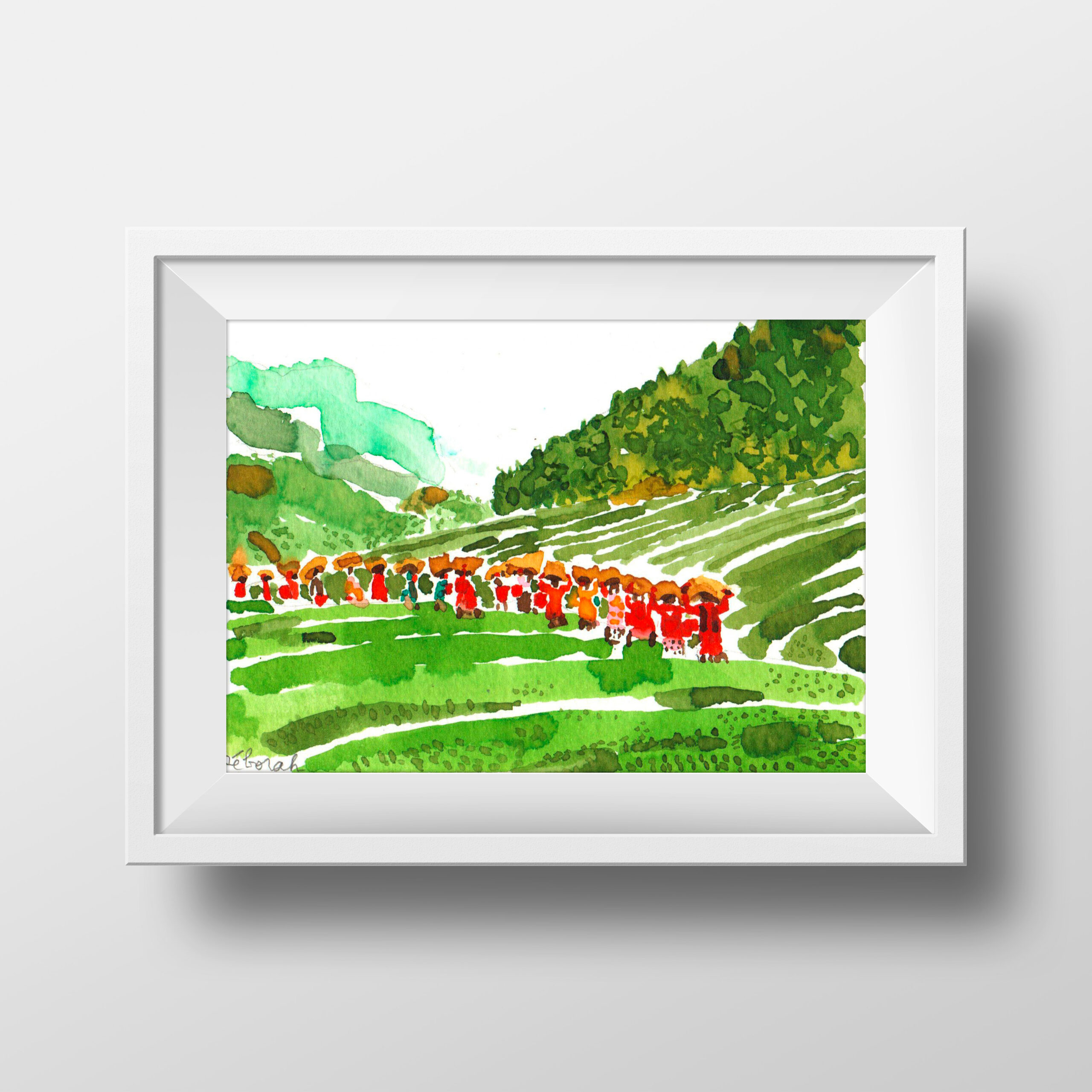 Deux dessins "les producteurs de thé"