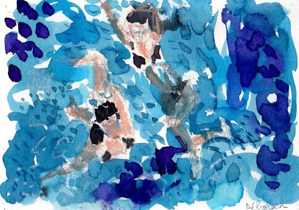 "Les nageuses" impression format A3 – Image 2