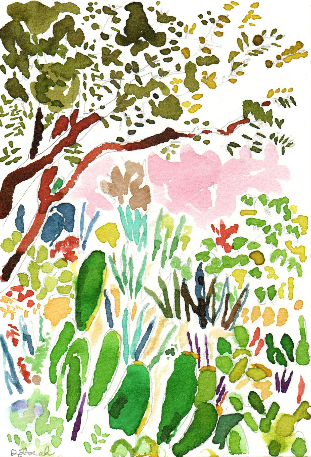 Dessin "petit cactus rose" – Image 2