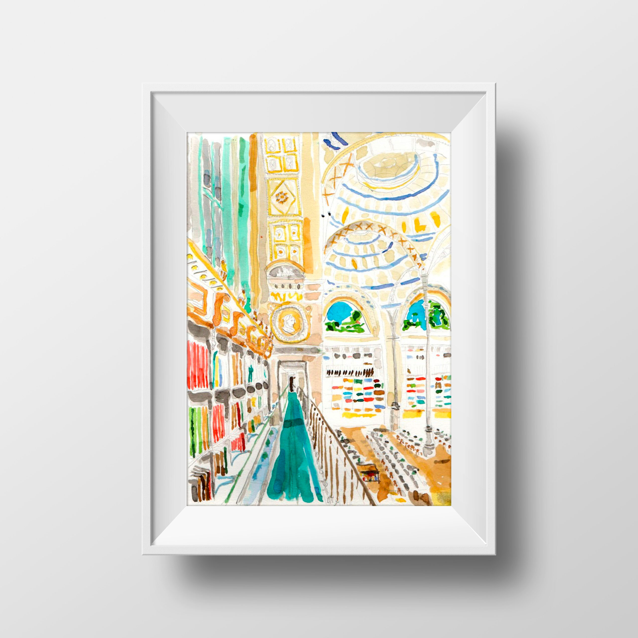 Dessin "Bibliothèque de l'institut d'histoire de l'art, Paris"