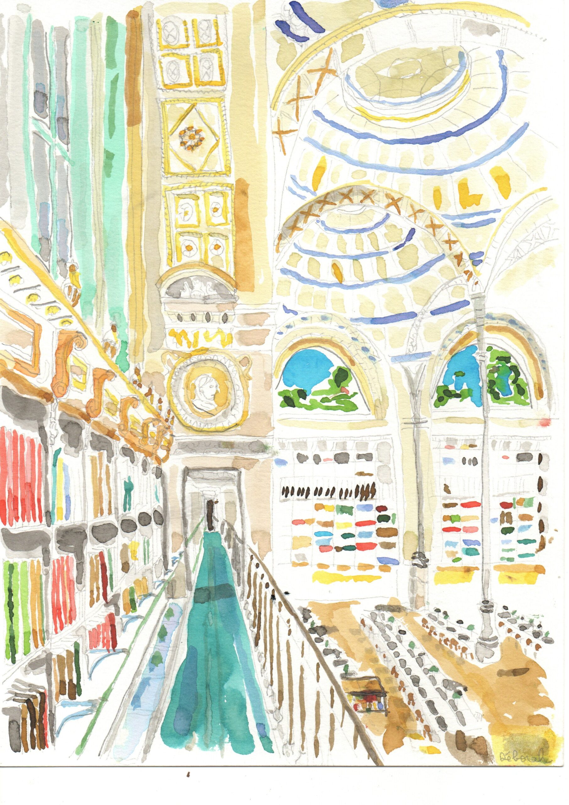 Dessin "Bibliothèque de l'institut d'histoire de l'art, Paris" – Image 2