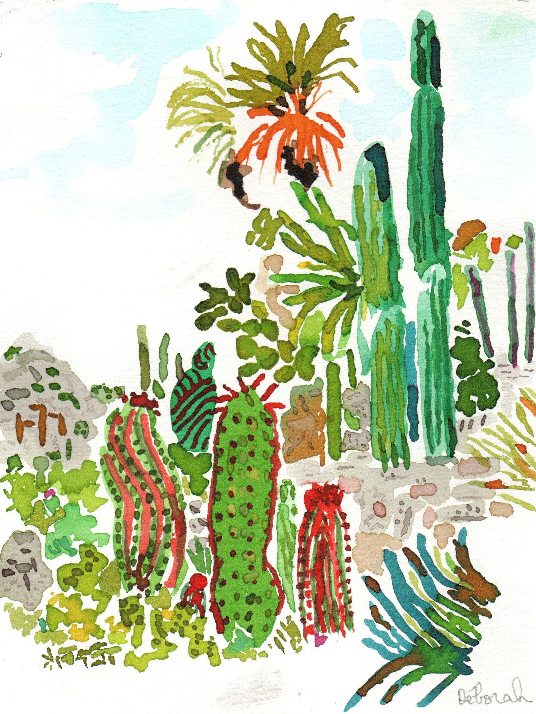 Dessin "cactus en robe " – Image 2