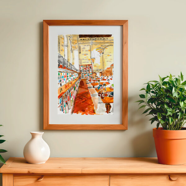 vendu - Dessin "New York Public Library"