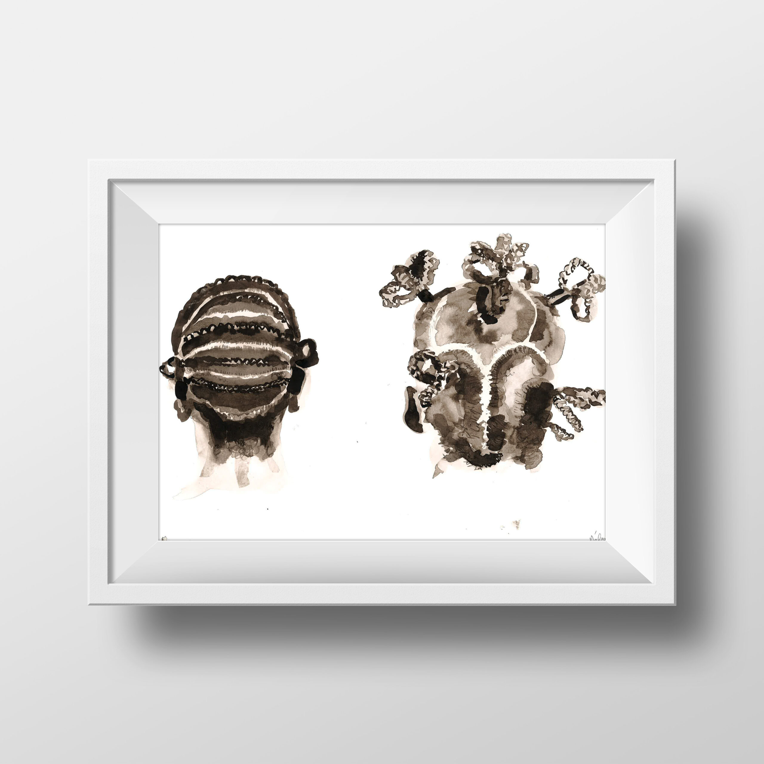 "Les tresses" impression