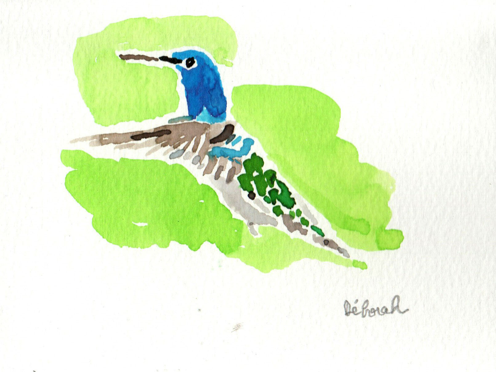 dessin "colibri papillonne" – Image 2