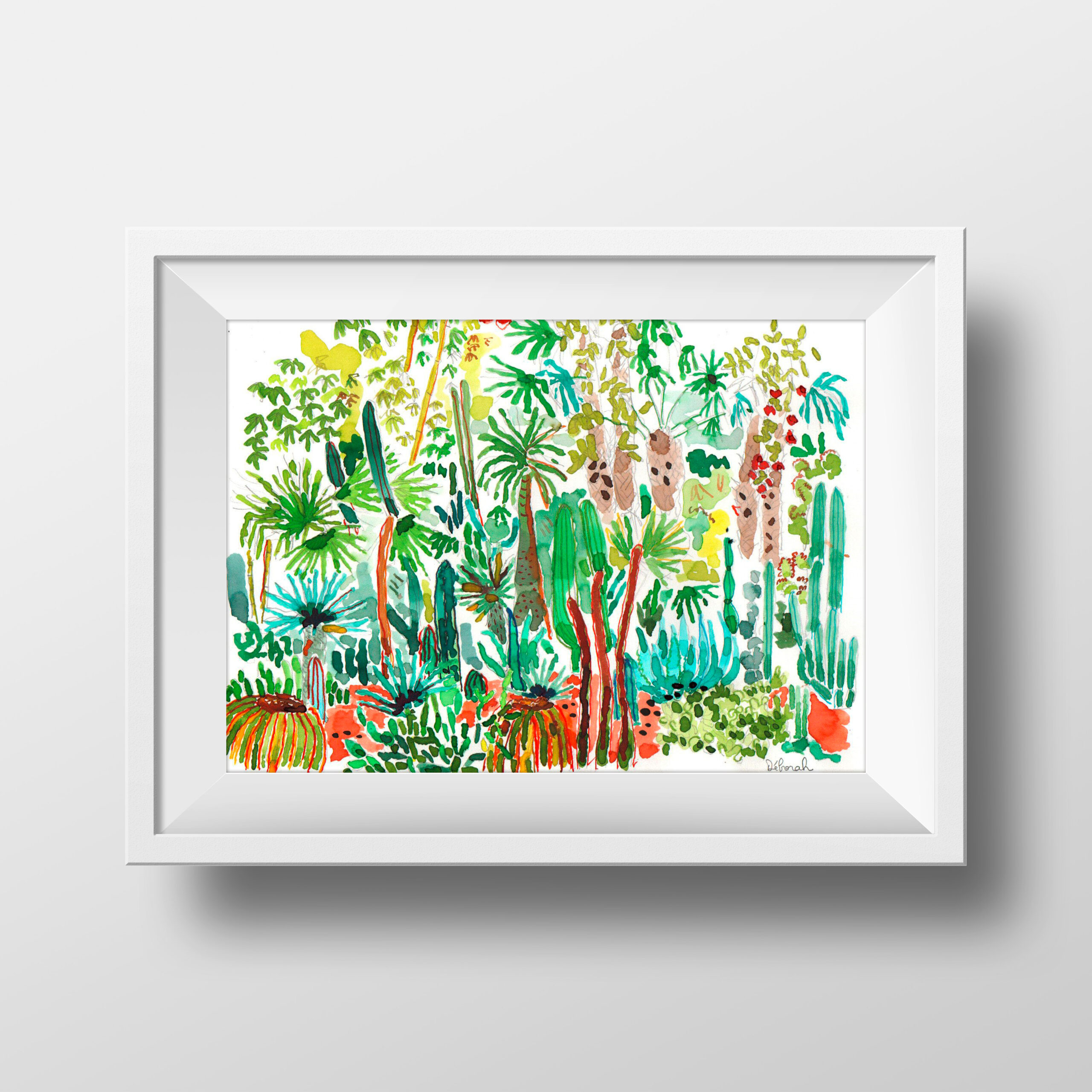 “Cactus orgie” impression format A3