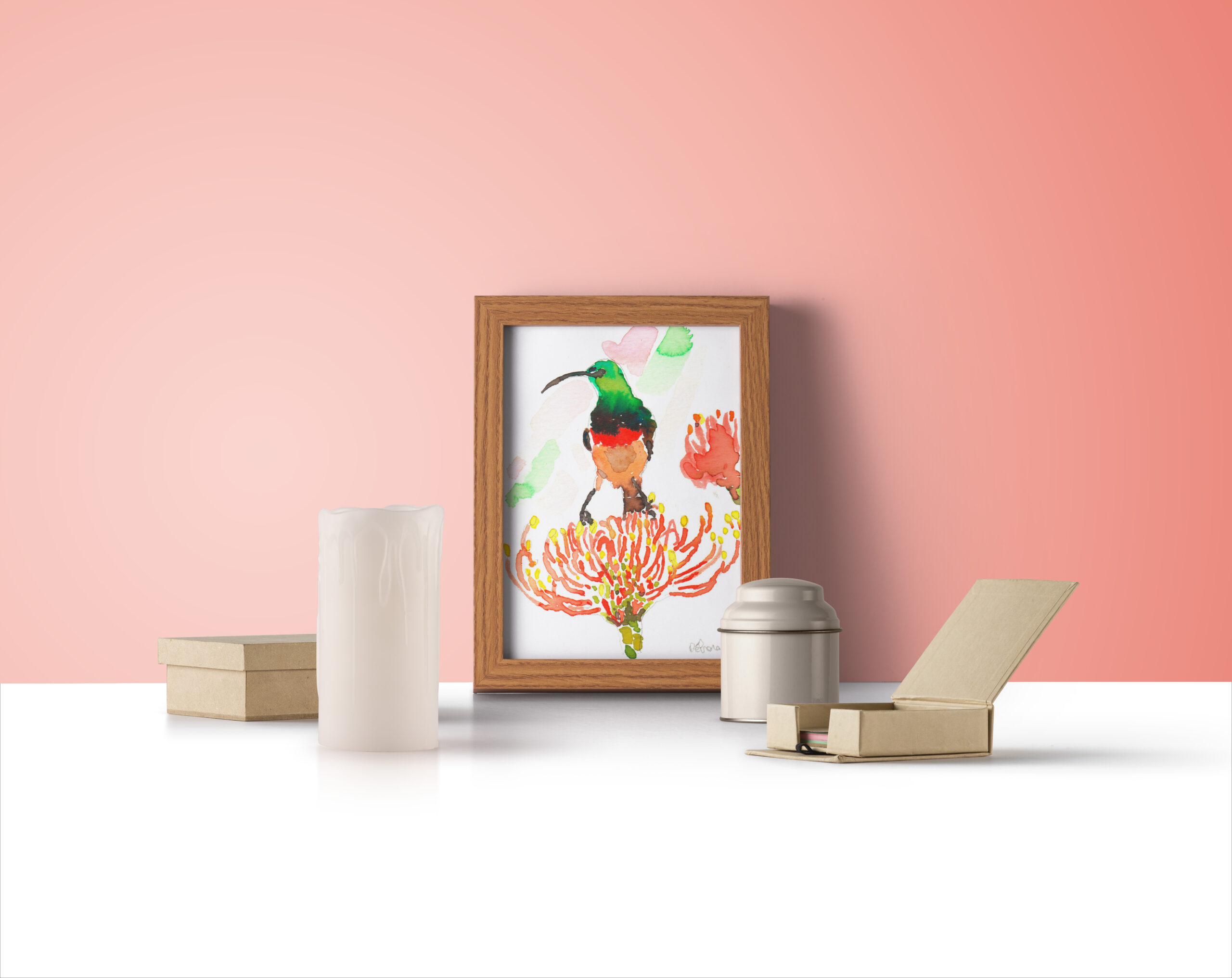 vendu - dessin "colibri "encore perché"