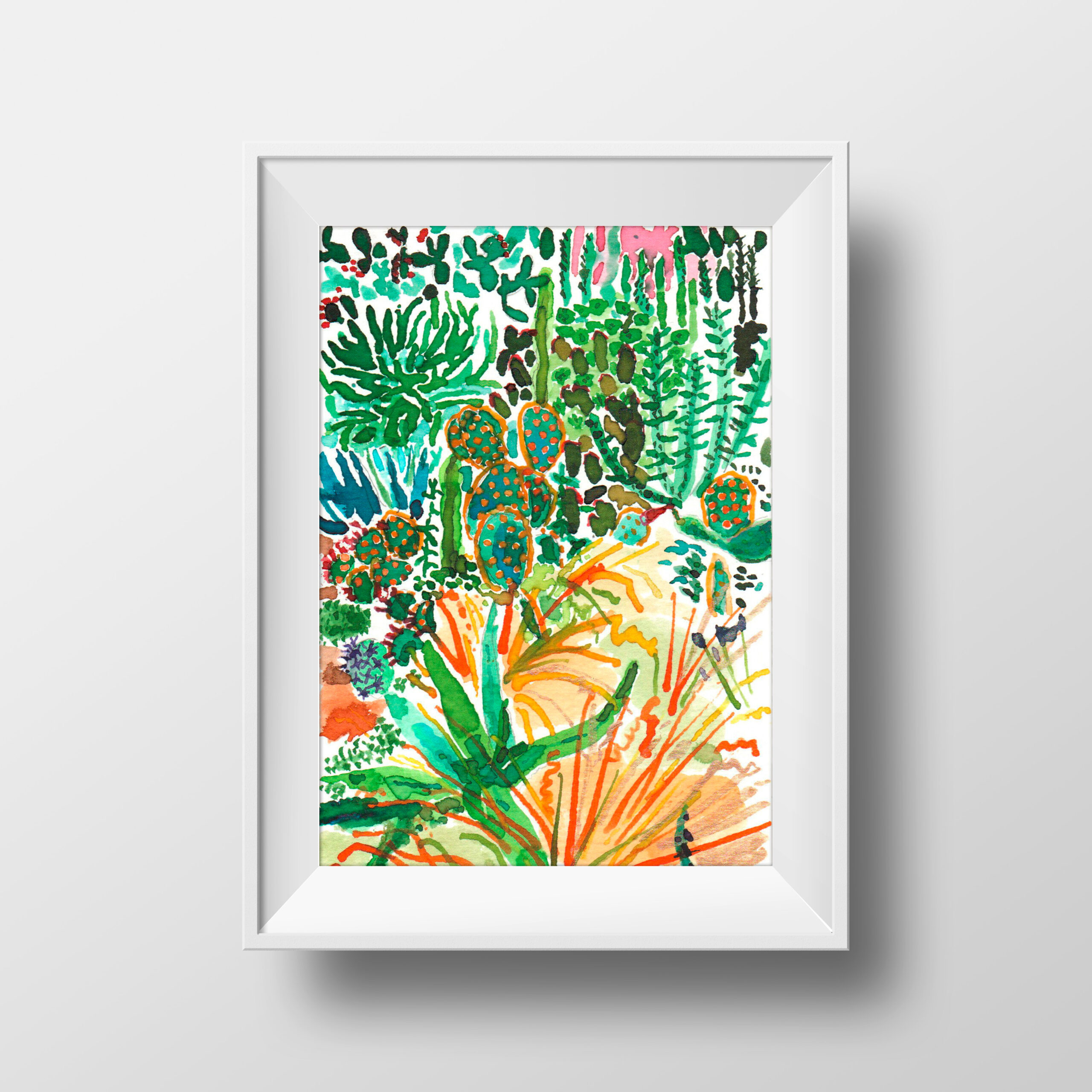 dessin "petit cactus or" – Image 2