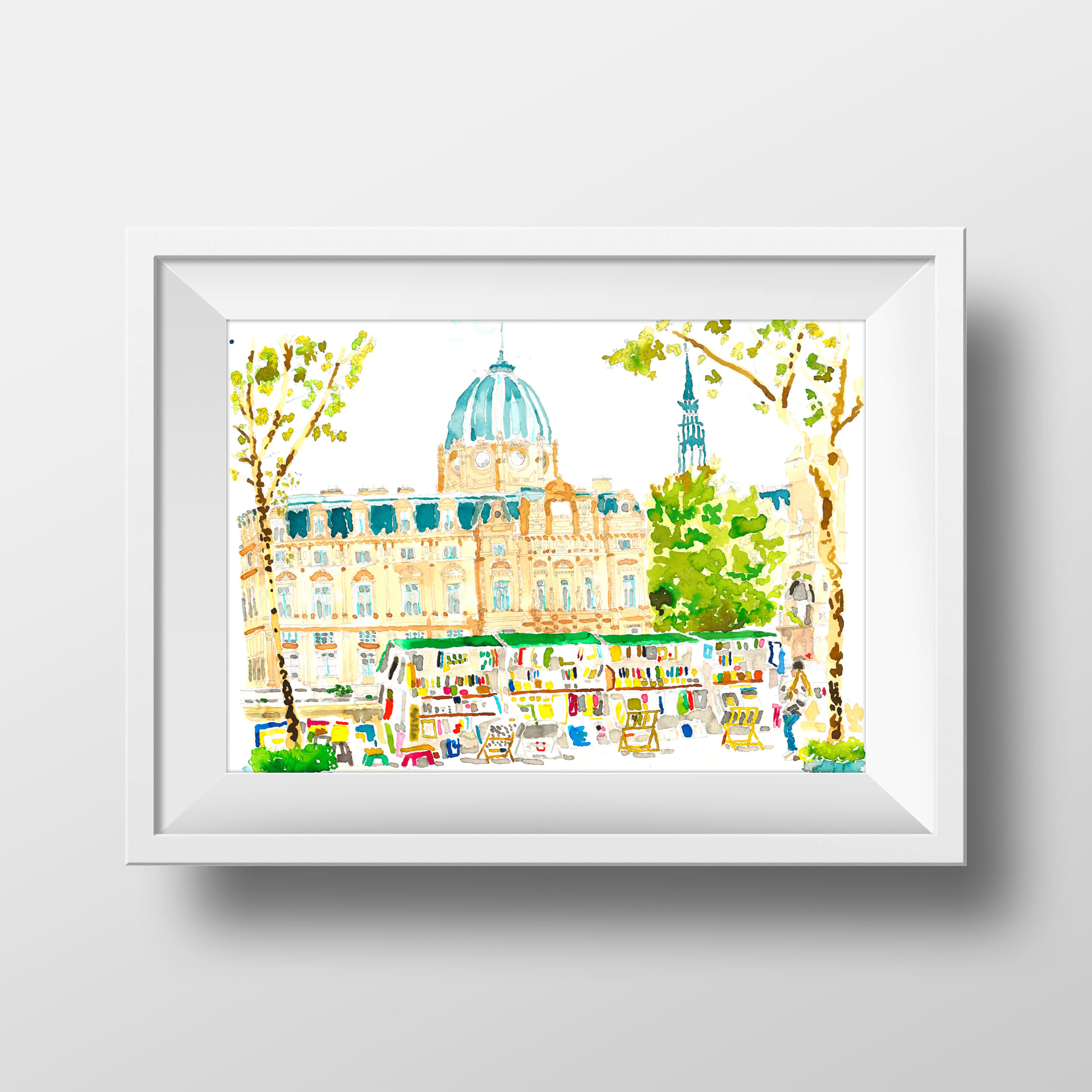 Dessin " bouquinistes" – Image 2