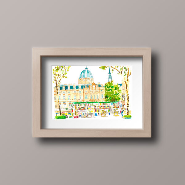 Dessin " bouquinistes"