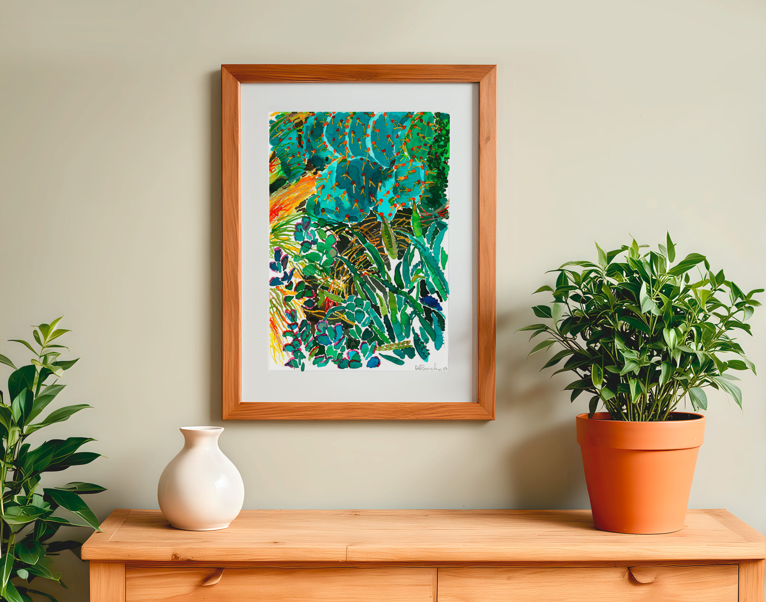 dessin "cactus danse"